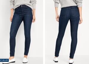 Old Navy High Rise wow Super Skinny Jeans Dark Wash 16 Women's